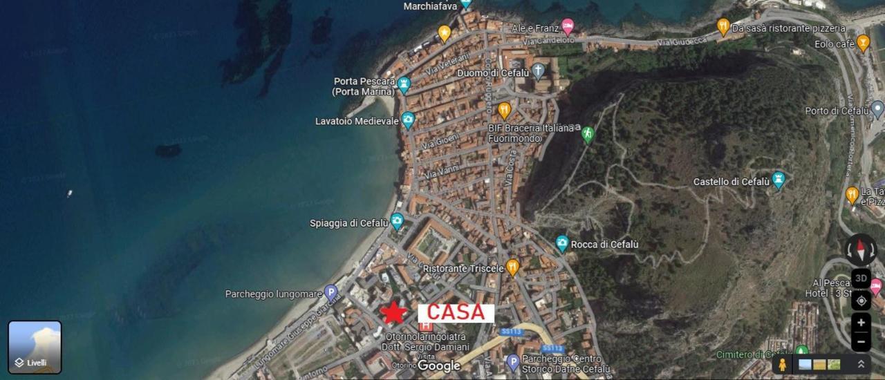 Apartament New Sea House Vicino La Spiaggia Del Lungomare Cefalù Zewnętrze zdjęcie